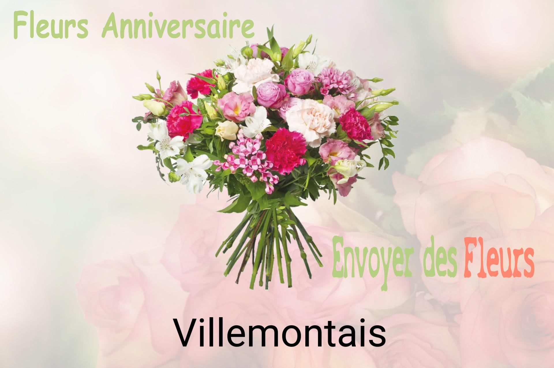 Bouquet de fleurs d’anniversaire livré à Villemontais